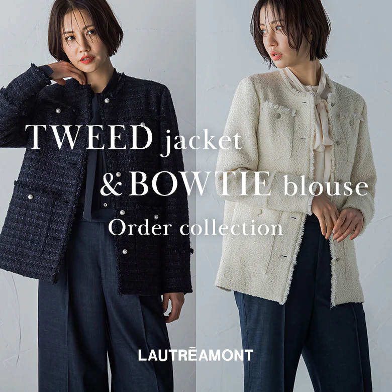 TWEED jacket & BOWTIE blouse Order Collection – lautreamont-official